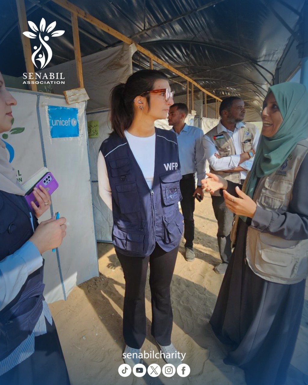 وفد من برنامج الأغذية العالمي ومؤسسة Global Communities يزور مدرسة السنابل في دير البلح لبحث سبل التعاون المشترك