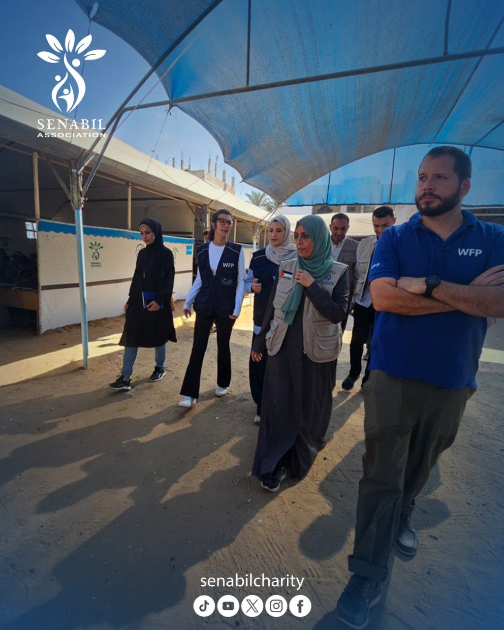 وفد من برنامج الأغذية العالمي ومؤسسة Global Communities يزور مدرسة السنابل في دير البلح لبحث سبل التعاون المشترك