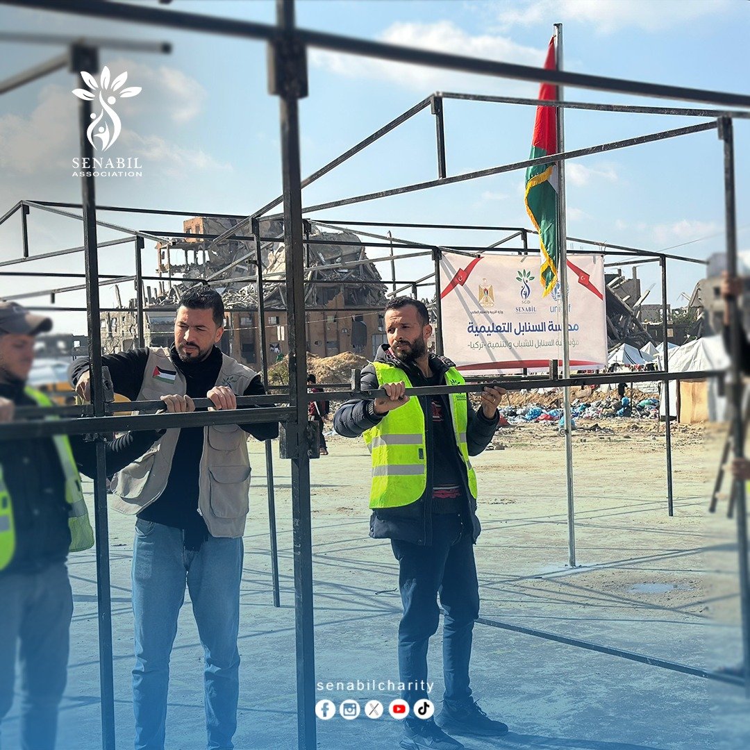 مؤسسة السنابل تبدأ بإنشاء مدرسة السنابل في غزة وتنقل تجربة التعليم من الجنوب إلى الشمال