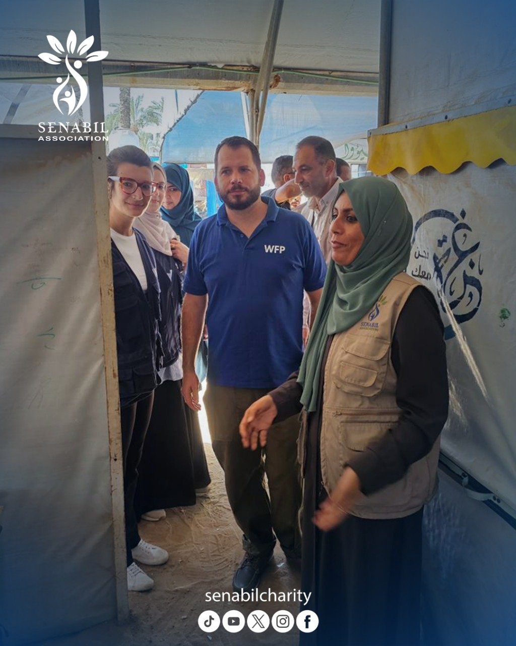 وفد من برنامج الأغذية العالمي ومؤسسة Global Communities يزور مدرسة السنابل في دير البلح لبحث سبل التعاون المشترك