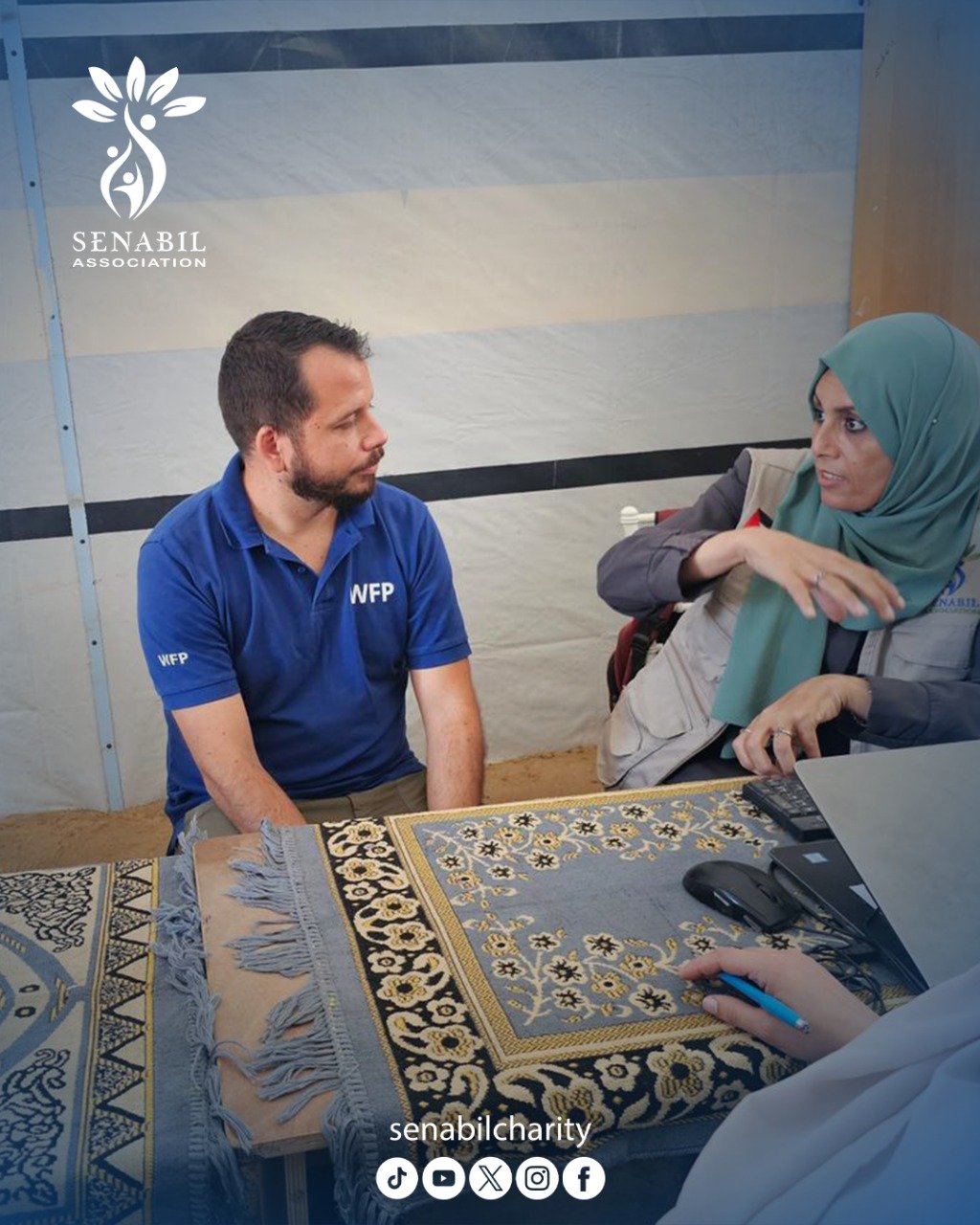 وفد من برنامج الأغذية العالمي ومؤسسة Global Communities يزور مدرسة السنابل في دير البلح لبحث سبل التعاون المشترك