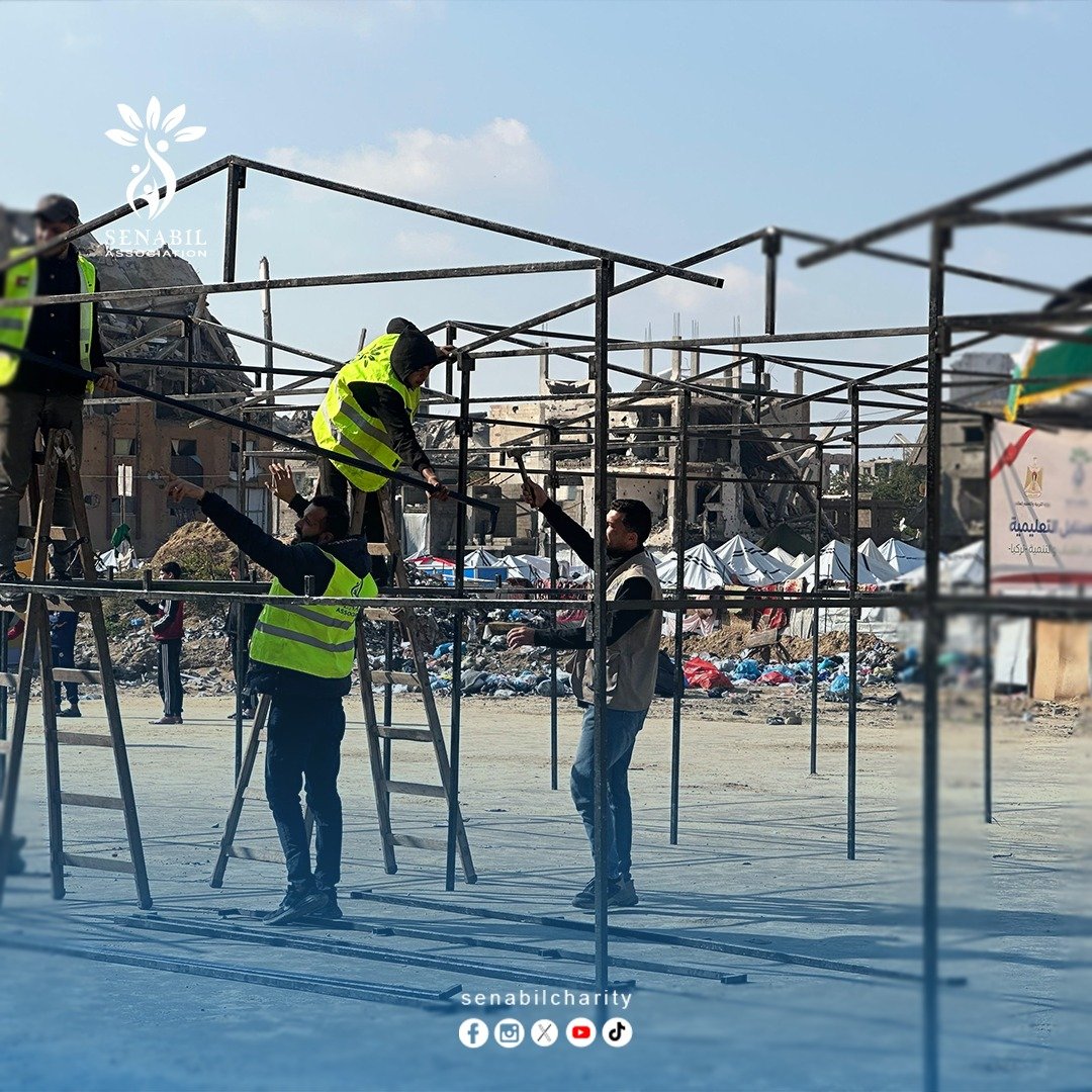 مؤسسة السنابل تبدأ بإنشاء مدرسة السنابل في غزة وتنقل تجربة التعليم من الجنوب إلى الشمال