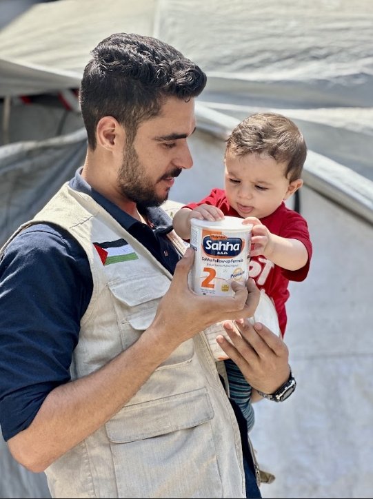 توزيع حليب أطفال – شمال قطاع غزة