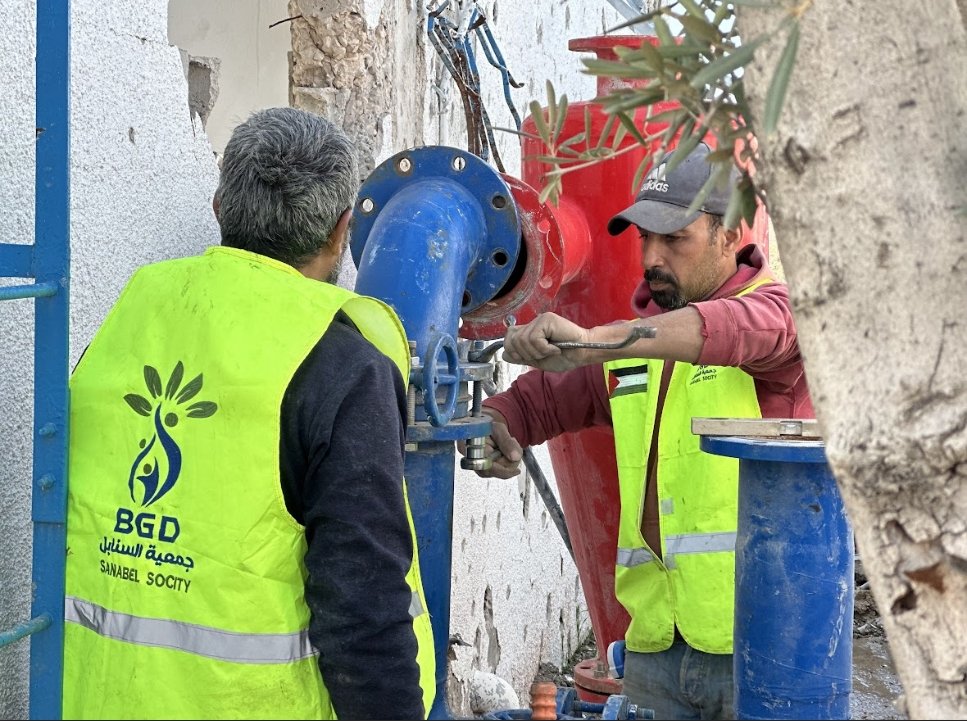 صيانة آبار مياه بيت حانون (الرشاد – الصلاح – الرحمة)