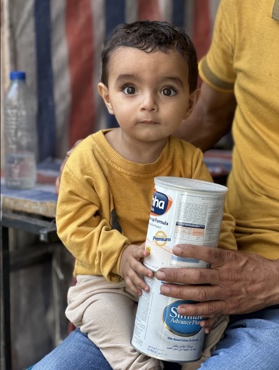 توزيع حليب أطفال – شمال قطاع غزة